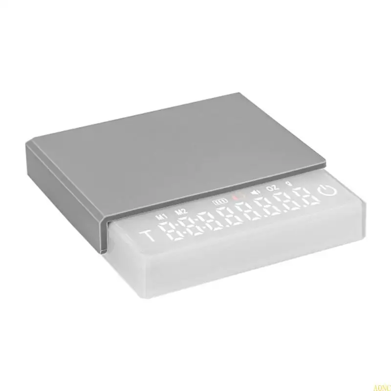 A0NC USB ชาร์จดิจิตอลเอสเพรสโซ่สเกลเครื่องชั่งอาหารเครื่องชั่งอาหารเครื่องชั่งอาหาร ABS วัสดุ ABS