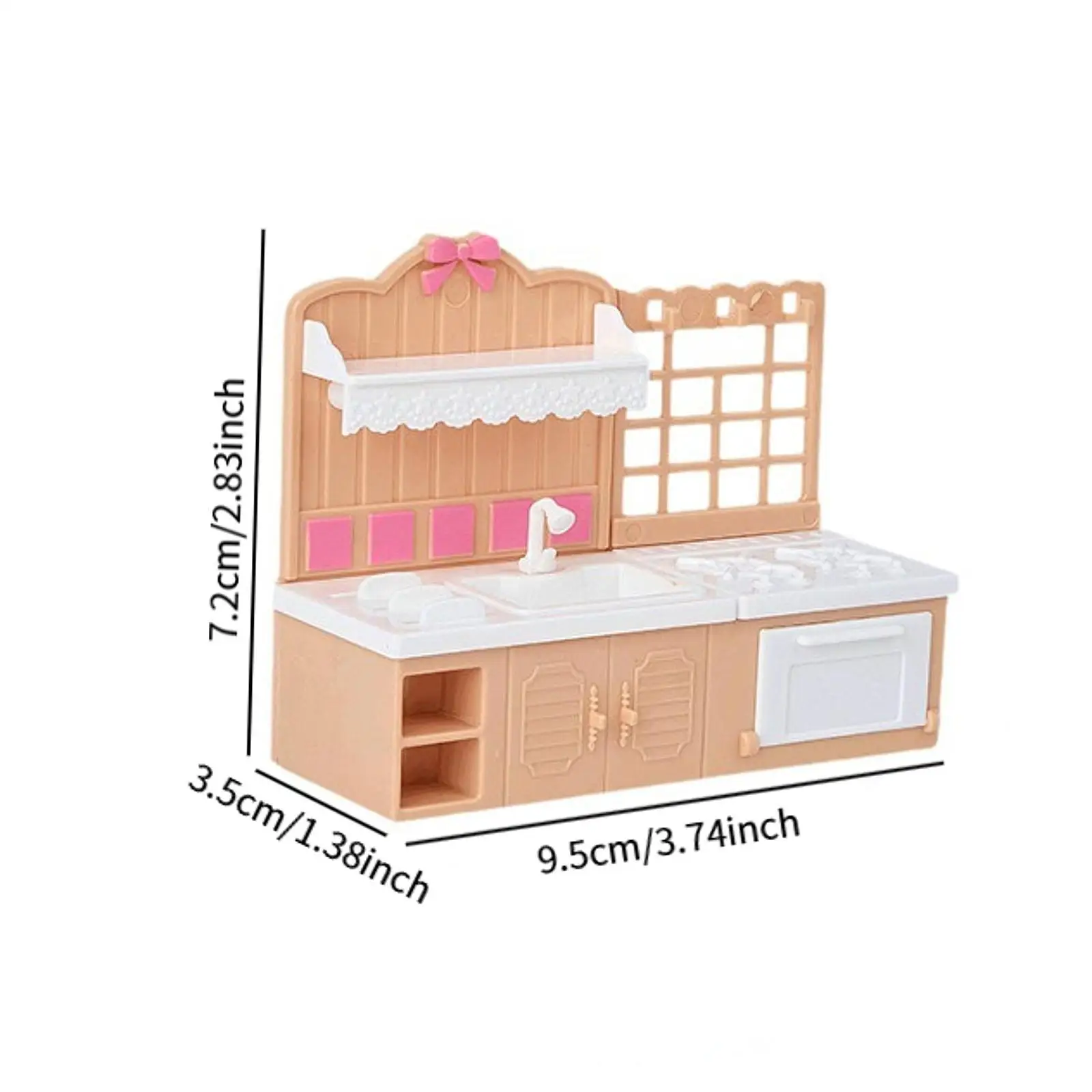 Conjunto de móveis para casa de bonecas Móveis em miniatura Decoração para casa de bonecas escala 1:12 Mini