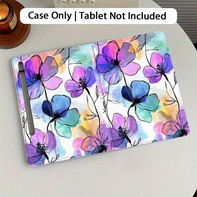

Beautiful Flower Art Tablet Case For Samsung Galaxy Tab S7 S8 S9 S10 FE Plus 12.4 13.1 Inch