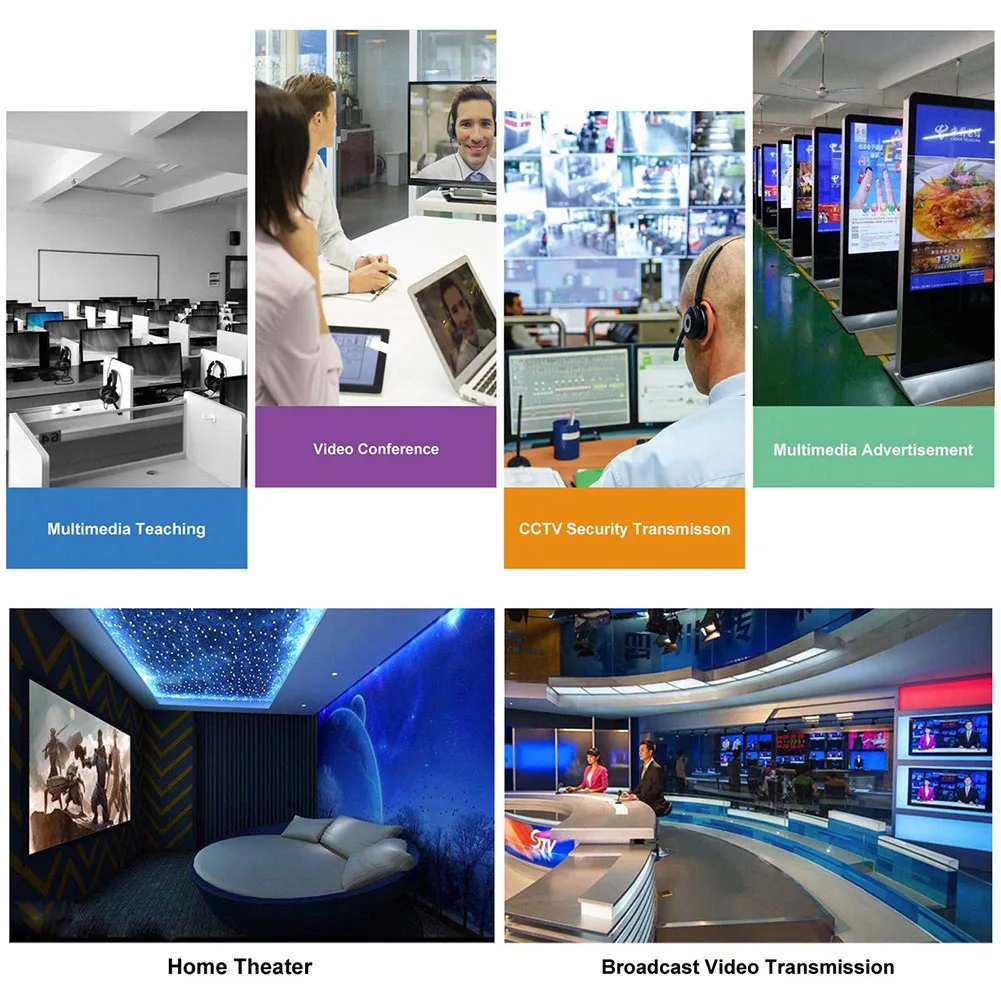 DVI Fiber Extender 4K 60HZ Video Converter with Stereo Audio 5V DC Power Single Mode Single Fiber