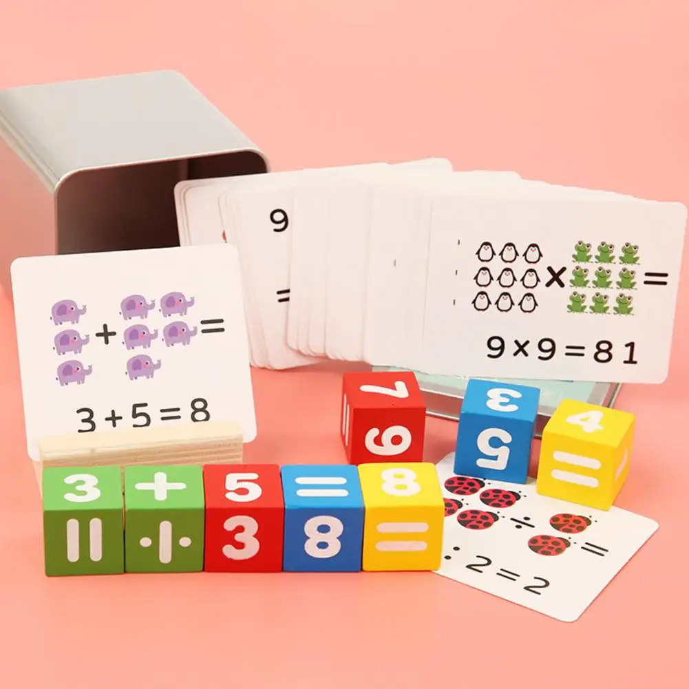 Kinderen Wiskunde Flashcards Klas Wiskunde Spelletjes Educatieve Wiskunde Speelgoed Set Voor Kinderen Optellen Aftrekken Vermenigvuldiging Divisie