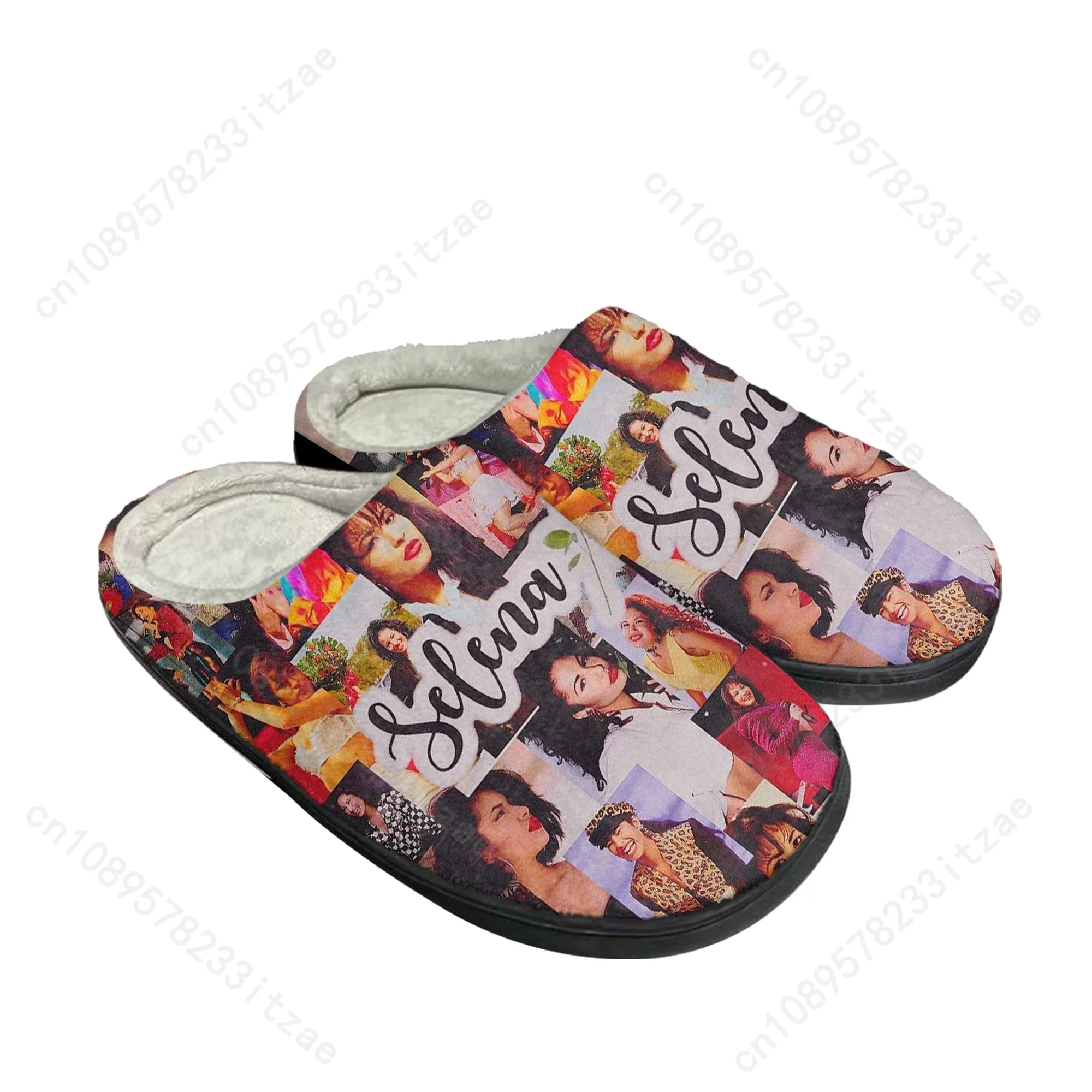 Singer Selena Quintanilla Home Cotton Slippers Mens Womens Plush Bedroom Casual Keep Warm Shoes Thermal Slipper Custom Shoe