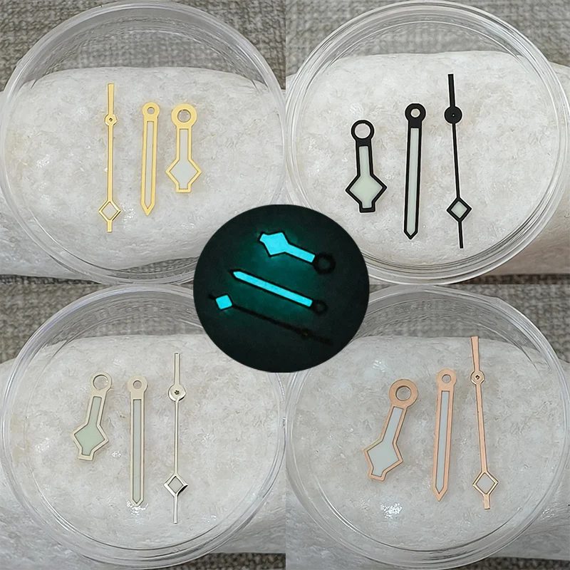 

NH35 Blue Luminous Hands Snowflake Gold/Silver/Black/Rose Gold Watch Hands Fit NH35 NH36 7S26 7S36 4R35 4R36 Movement Watch Hand