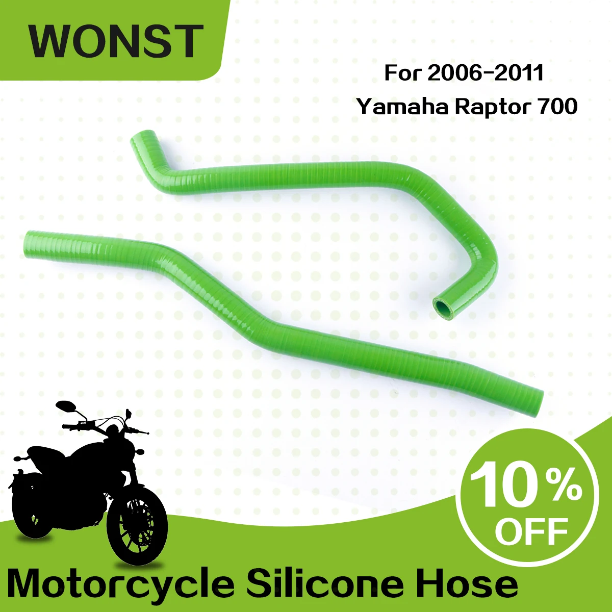 

For 2006 2007 2008 2009 2010 2011 Yamaha Raptor 700 Silicone Radiator Hose Kit