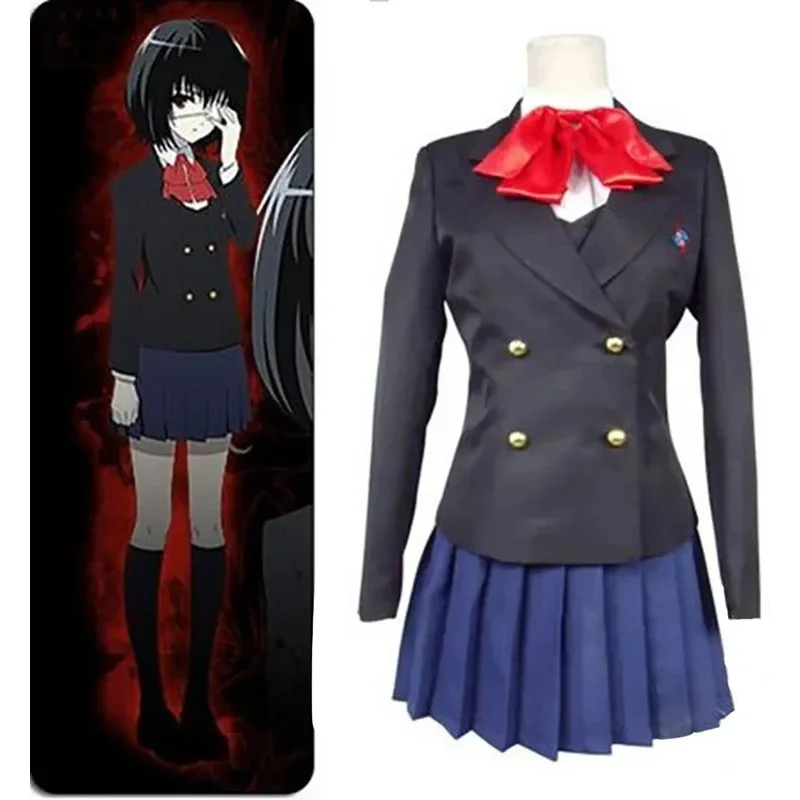 Another Misaki Mei Akazawa Izumi Anime Cosplay Women Girls Japanese School Uniform Skirt Costume And Wig Halloween 8PCSv;2,r'6;k