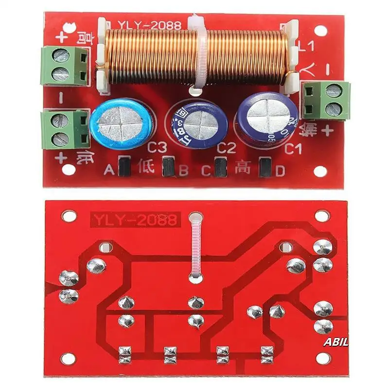 

3X 400 Вт кроссовер для динамиков, 2-полосный делитель частоты High-Low, 4-16 Ом для динамика