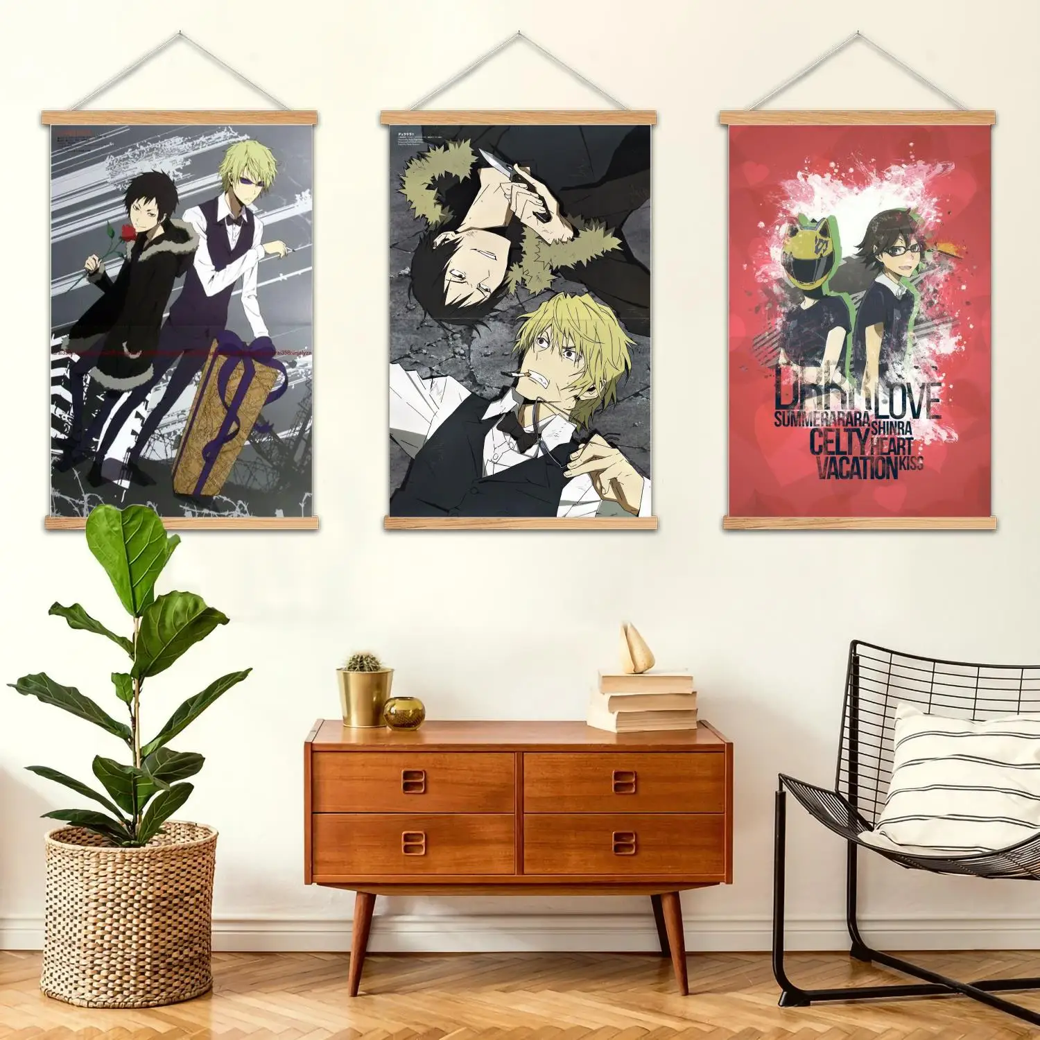durarara anime Framed Wall Painting Canvas Art Poster, Wall Art,  Modern Family, Bedroom Decor, Posters,Decorative painting