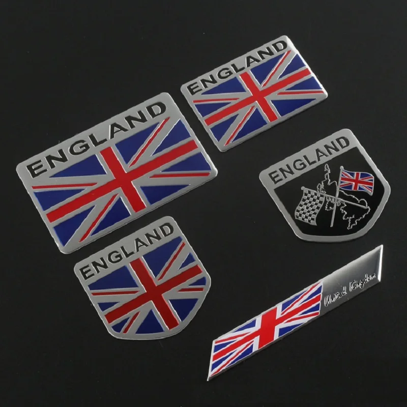 England Flag Car Stickers United Kindom Emblem UK Badge Decal For Land Rover Mini Cooper Auto Styling