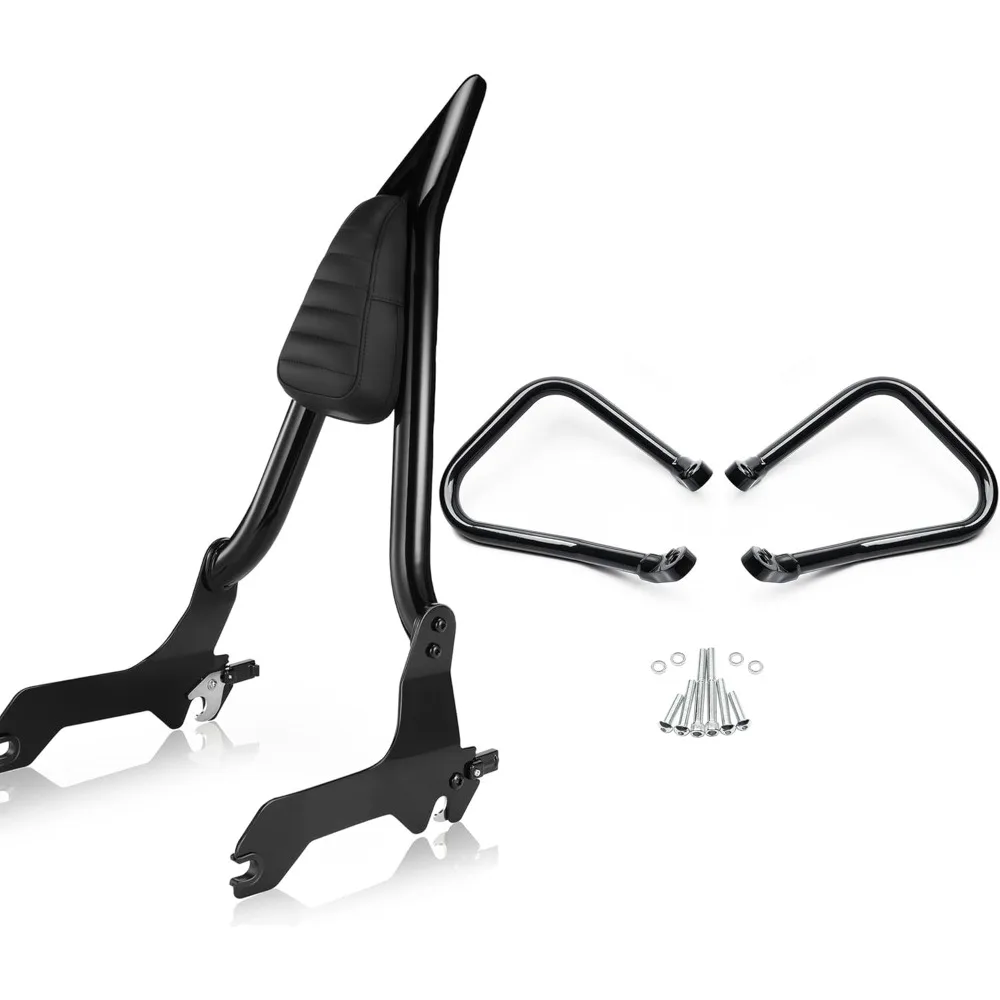 

Задняя седельная сумка MoKitDora, защита от ударов и спинка Sissy Bar для моделей Harley 2018-позднее Softail Heritage