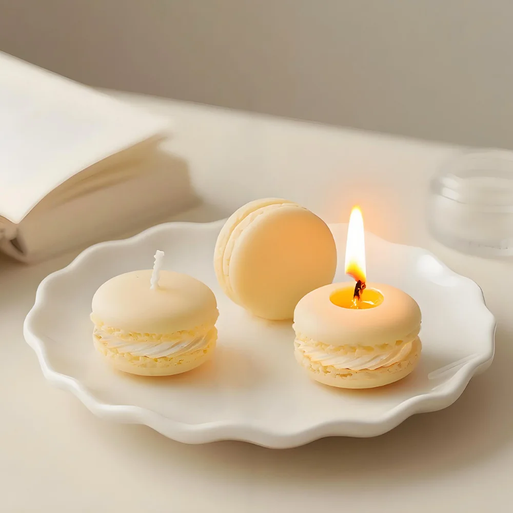 Macaron 3D Silicon Mold for Candle Soap Making Fondant Cake Molds Chocolate Candy Dessert Decor DIY Art Crafts Baking Mould Tool