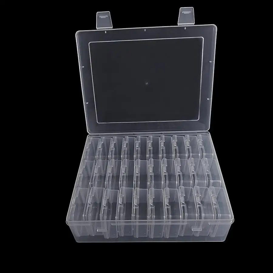 1/5/10/20/50/100pcs (s Small Boxes And Large Box) Plastic Storage Box Set, Transparent Portable Storage Bins, Multi-Functional C