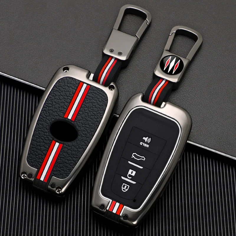

Car key case full cover shell for Toyota Prius Camry Corolla CHR C-HR RAV4 Land Cruiser Prado keychain accessories
