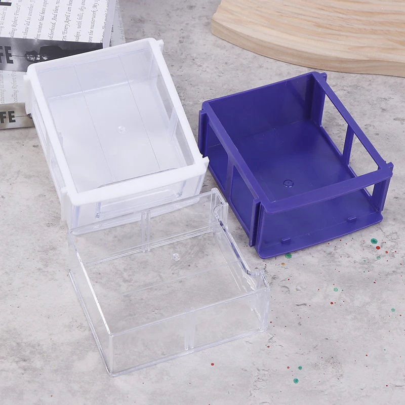 Hardware Tool Storage Box Stackable Plastic Screw Nail Beads Storage Container Component Drawer Toolbox Organizer