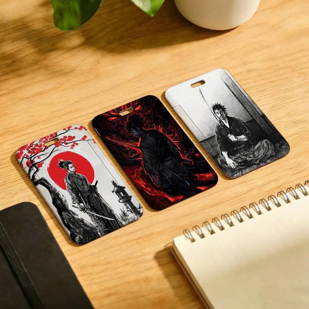 Comics Miyamoto Musashi Cool Holder Lanyard Credential Holders Neck Straps Badge Holder Keychain For Door Card