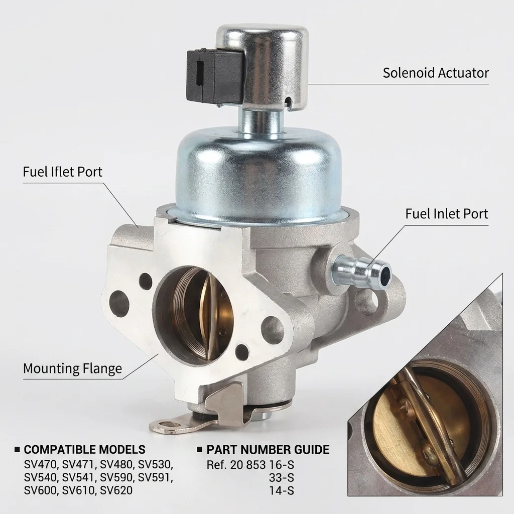 20 853 16-S 33-S 14-S Carburetor For Kohler SV470 SV471 SV480 SV530 SV540 SV541 SV590 SV591 SV600 SV610 SV620 Engine