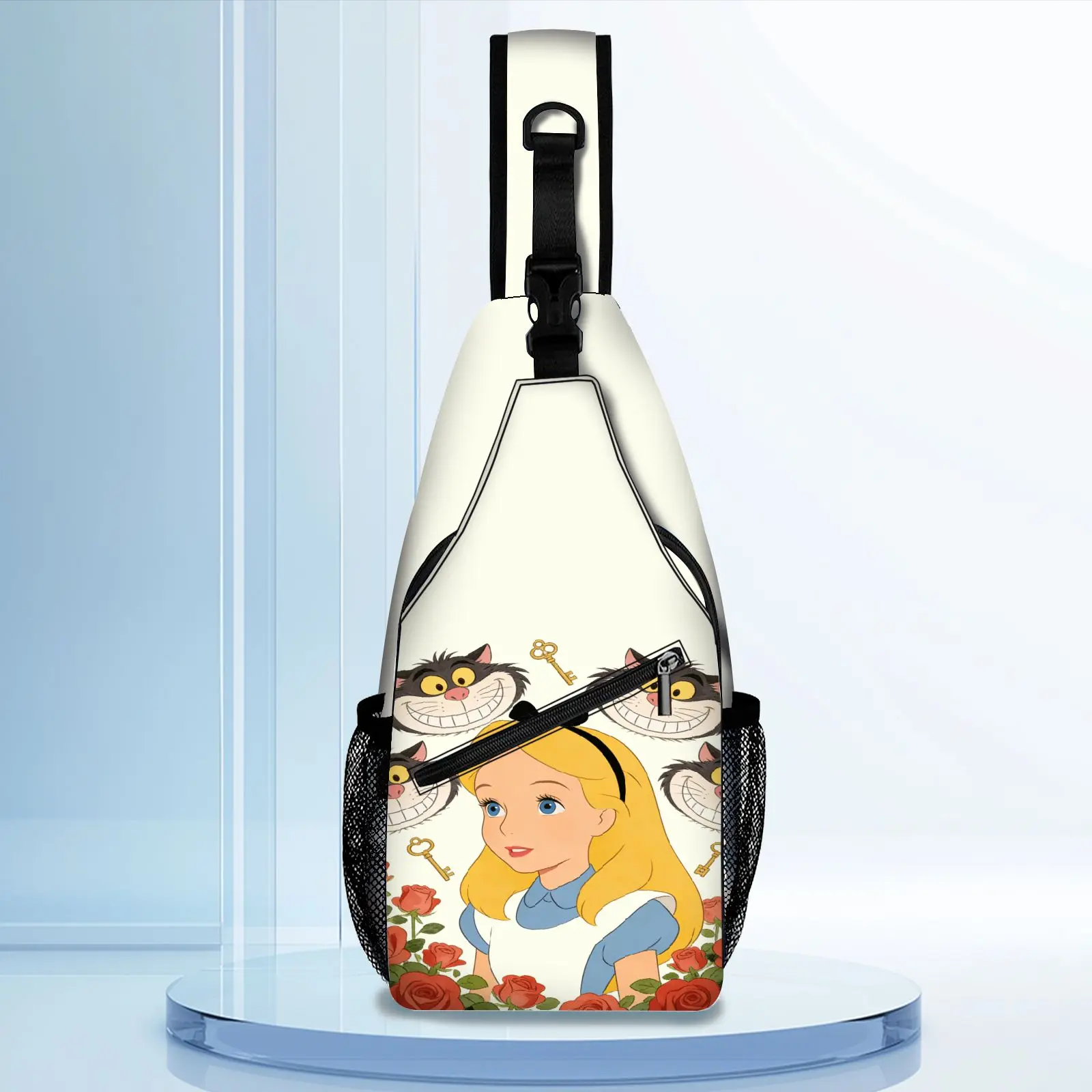 

1pc, Disney, Alice in Wonderland, crossbody bag, shoulder bag, chest bag, cute, high-quality, sporty, casual, gift