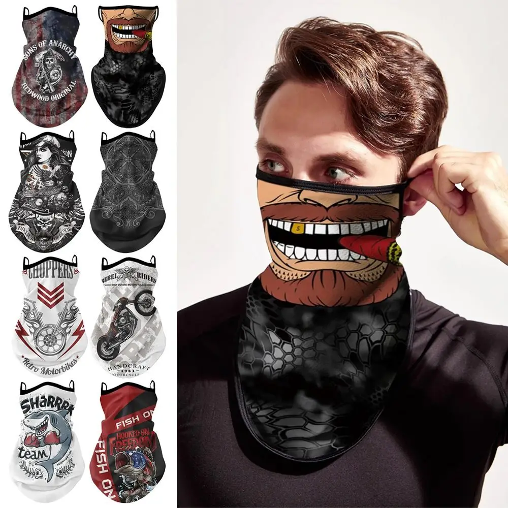 Thin Sleeves Sunscreen Face Mask Creative Anti-UV Breathable Cycling Face Cover Mask Outdoor Sports Scarf Summer Face Neck