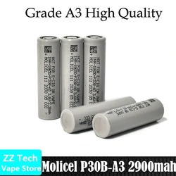 Nowa bateria Molicel P30B INR 18650 3000 mah pojemność 30A 3.7V akumulatory litowo-jonowe do latarki akumulatorowej