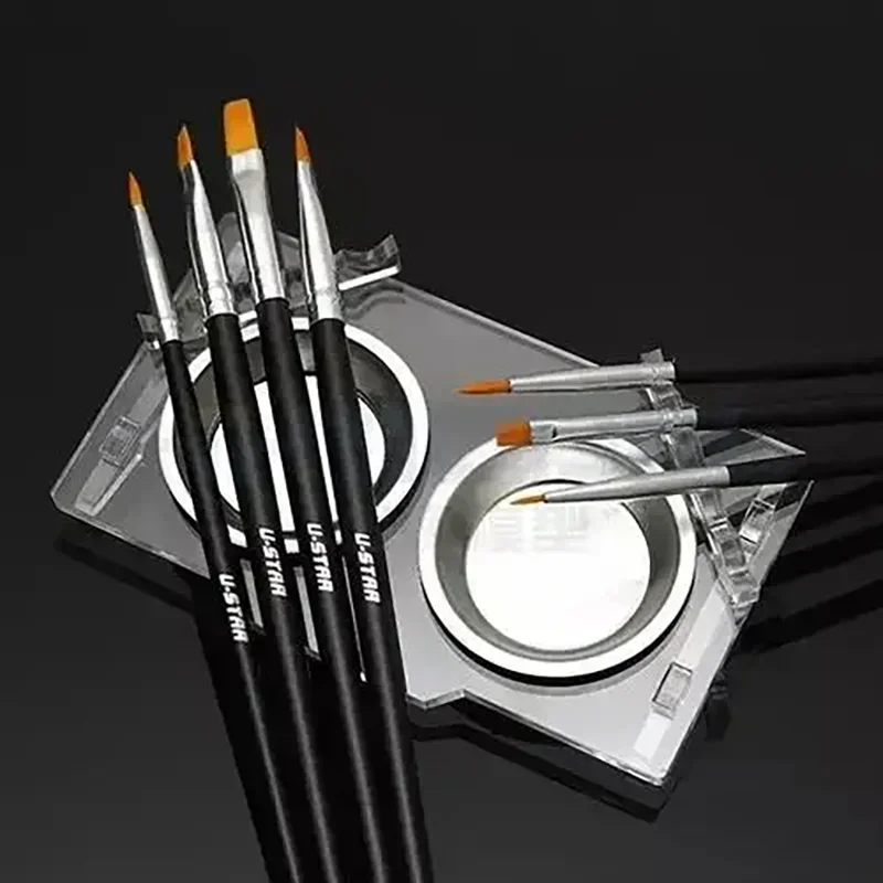 Ustar UA-90023 7 stks/partij Professionele Kleurpen Set Met 2 Stuks Palet Met 1 Stuks Kleur Frame Modelbouw Tool DIY