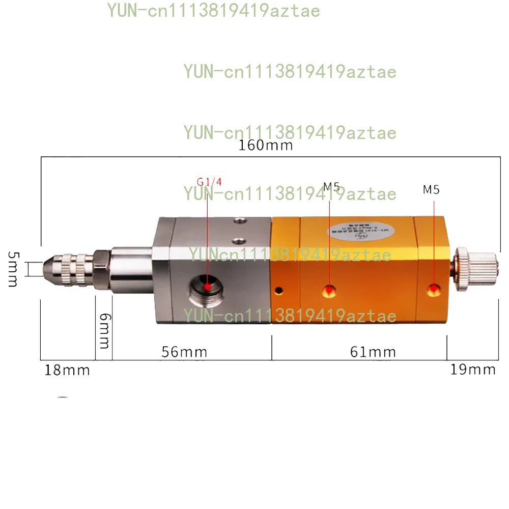 MY-3131 UV Dispensing Valve Anti-drip Silicone Valve Suck Back Epoxy Silicone Resin Glue Pneumatic Precision Dispensing Valve