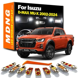 Canbus LED Interior Roof License Plate Light Kit For Isuzu D-MAX Dmax MU-X Mux 2002-2016 2017 2018 2019 2020 2021 2022 2023 2024