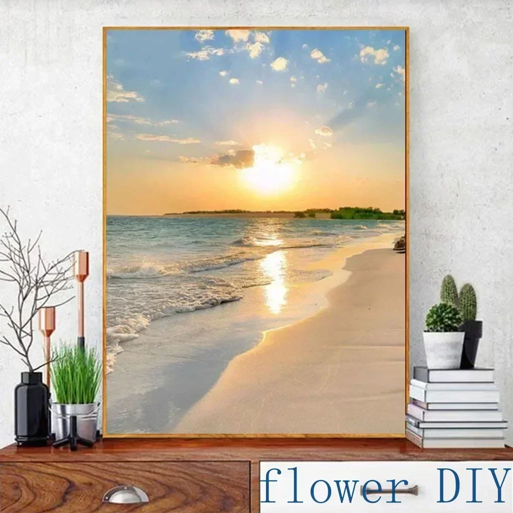 

Flower 1606-236.53 Digital Oil Painting Moon Night Scene Filling Suitable For Adults Hand-painted Suit Handicraft Design