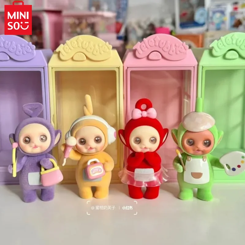 

Miniso Teletubbies Shopwindow серия коробка Аниме кукла модель игрушка кавайная Коллекция украшения настольное украшение подарок на день рождения