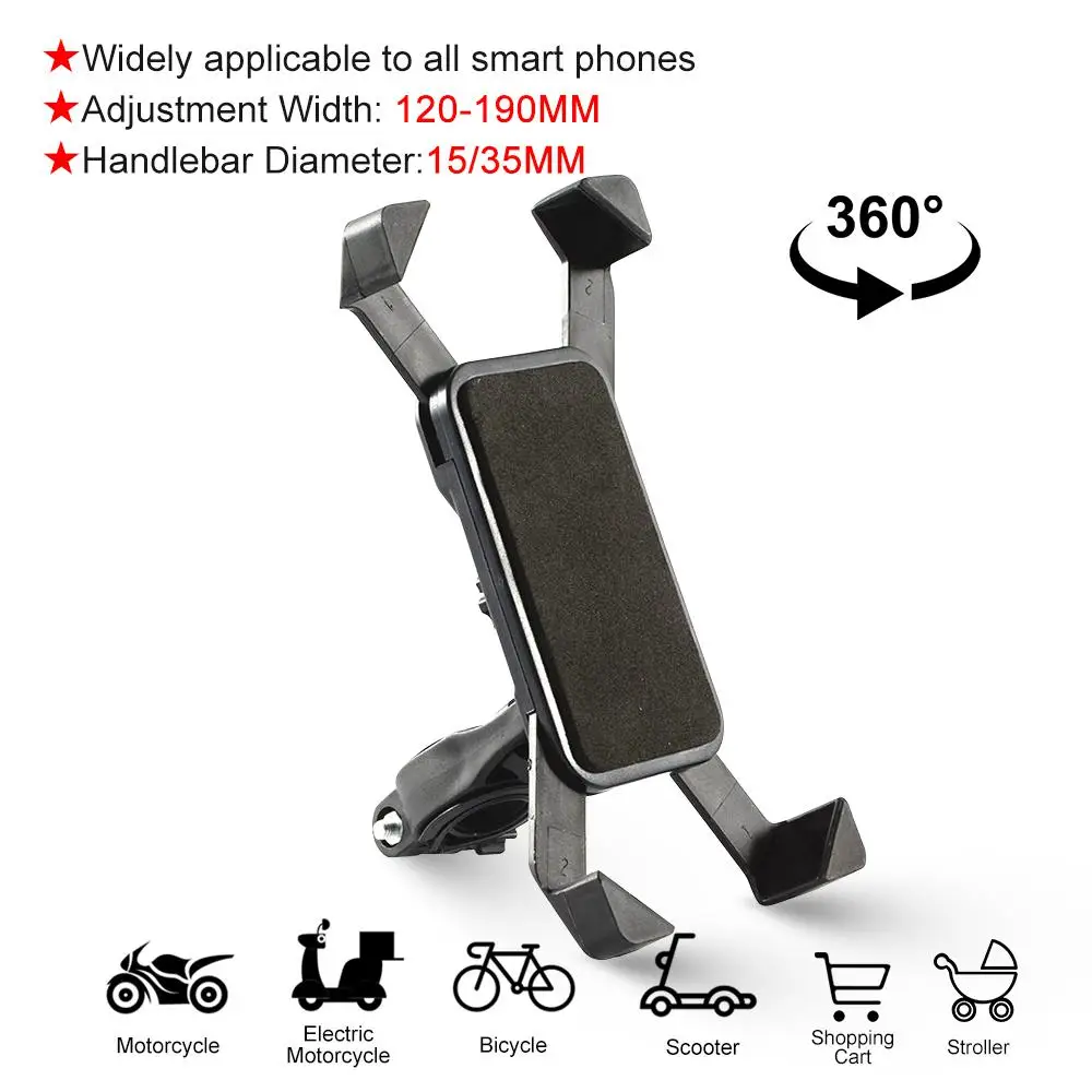 Universal Motorcycle Bike Handlebar Mount Holder for Cell Phone GPS Stand Mechanical Holder for 11 Support