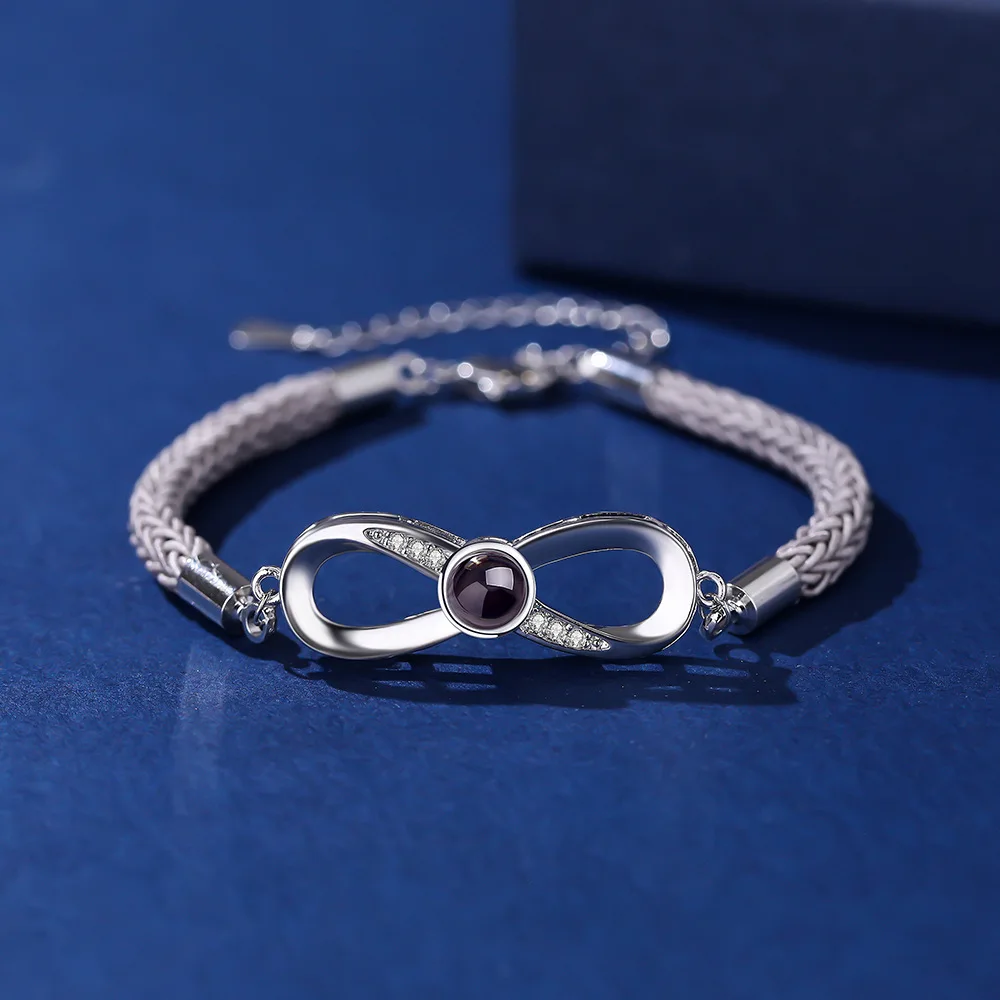 Custom Color Picture Projection Moebius Strip Bracelet Luxury Exquisite Women's Gorgeous 2025 Festival Accessories Wedding Noble