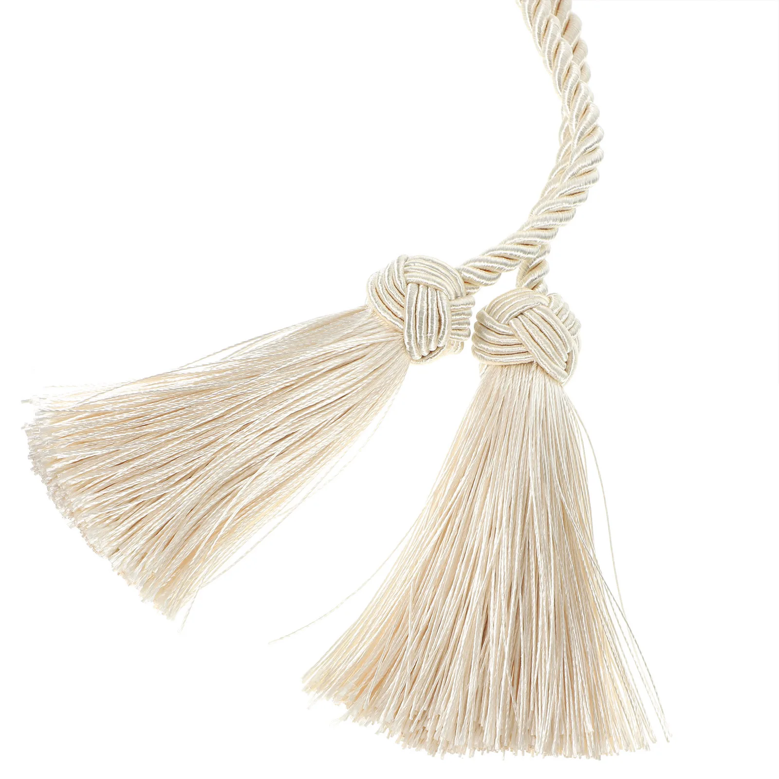 

1 Pair Macrame Curtain Tiebacks Cotton Rope Design For Living Room Bedroom Kitchen Bathroom Decorative Curtain Fixing Strap