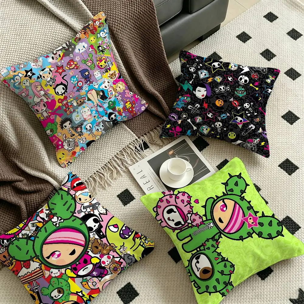 Japan Tokidoki cartoon Personalized Pillow Cover Kids Bedroom Wild Party Decor Pillowcase kid Birthday shower Gift