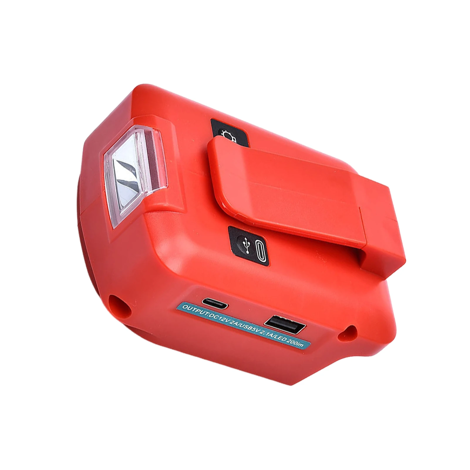 Clip Charger With LED Work Light For MILWA UKEE 18V M 18 Battery Compatible Model Adapter With LED