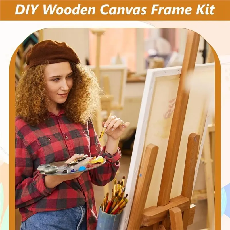 MACH-Canvas Frame,Sturdy Stretcher Bars 2 Pcs 16X20 Inch DIY, For Oil Paintings, Prints, Paint