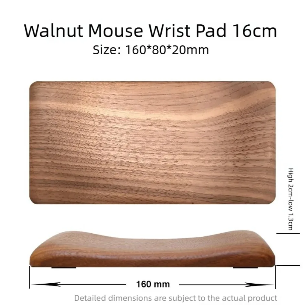 Solid Wood Keyboard Holder Conforms To Ergonomics, Mouse Pad, Wrist Guard, 60/87/104 Key Mechanical Keyboard Holder