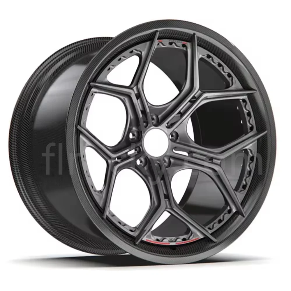 Flrocky Custom Carbon Fiber Carbon Fiber Wheel 18 19 20 Inch Full Carbon Barrel 5x120 5x114.3 5x130 5x112  for Car
