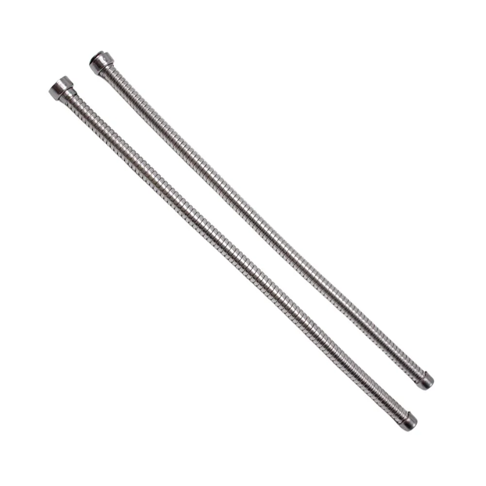 Stainless Steel Wire Conduit For Car Truck Headlight Taillight Cable Protection 2 Pcs 19 Inch Black Heat Resistant Auto Part
