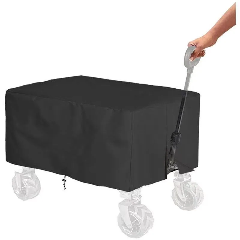 

Outdoor Camping Folding Wagon Rain Cover 210D/420D Oxford Fabric Waterproof Dustproof Sun Shelter for Picnic Beach Cart