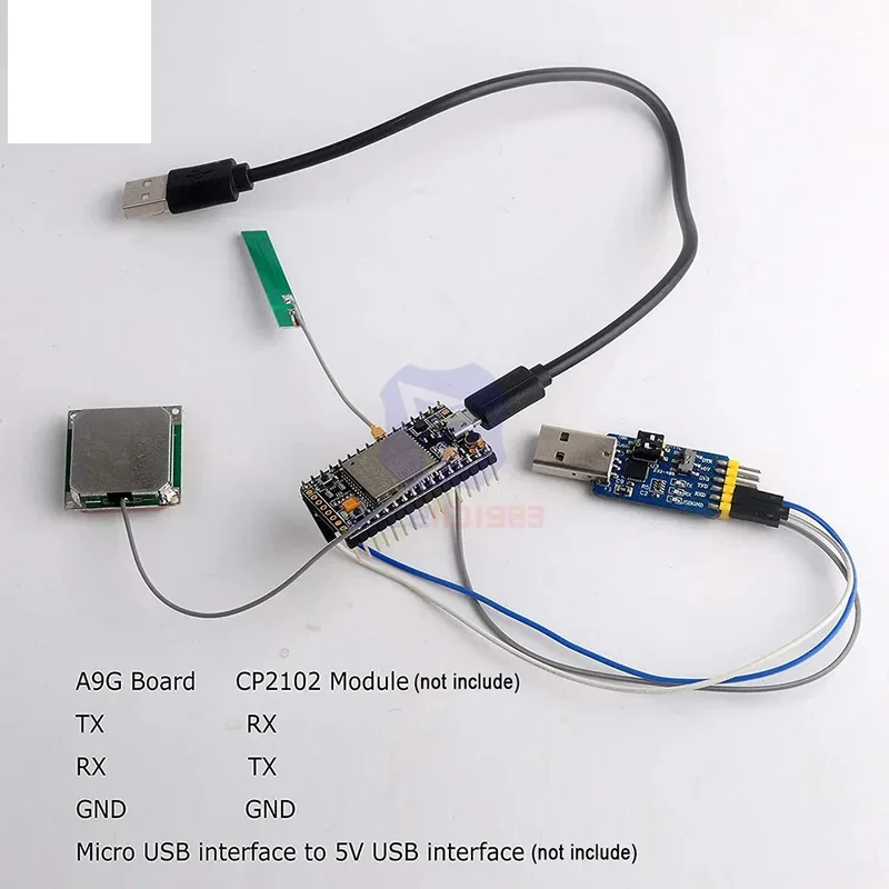 diymore A9G Module GPRS GSM BDS Development Board Quad-Band 800/900/1800/1900MHz SMS Wireless Data Transmission IOT with Antenna
