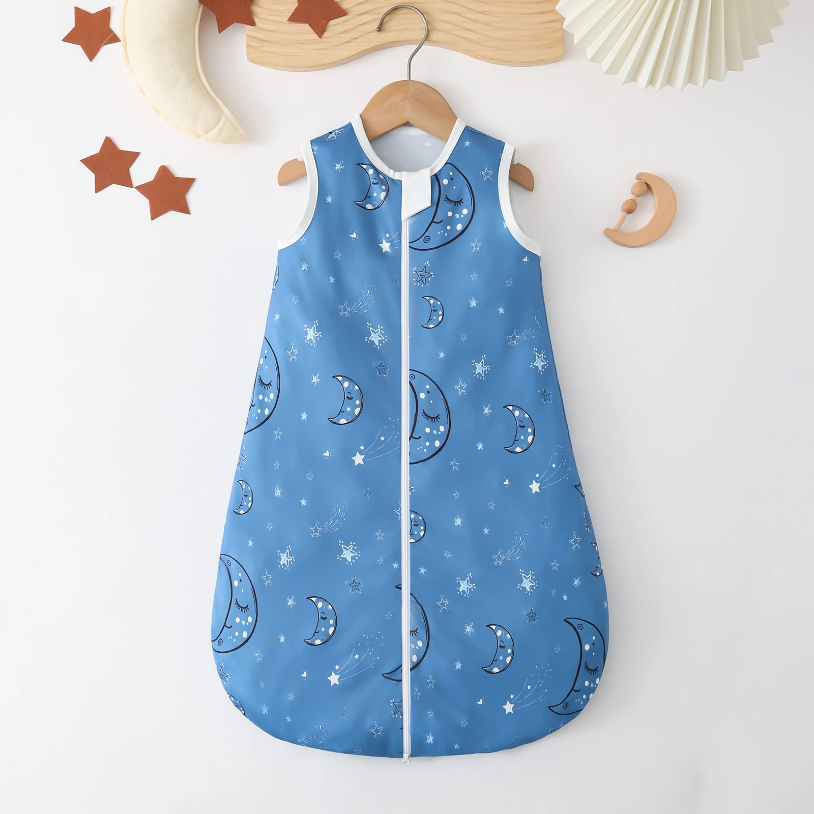 

Легкий детский спальный мешок с мультяшным случайным принтом весна/лето, 0,5 TOG, подходит для детей 0–9 месяцев для лучшего отдыха