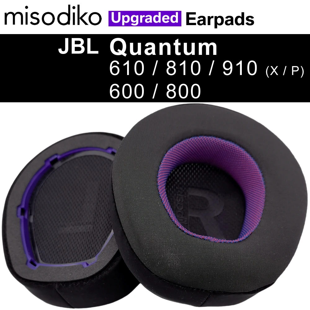 JBL Quantum 910 / 810 / 610 / 600 / 800 게임용 헤드셋용 misodiko 업그레이드된 이어패드 교체