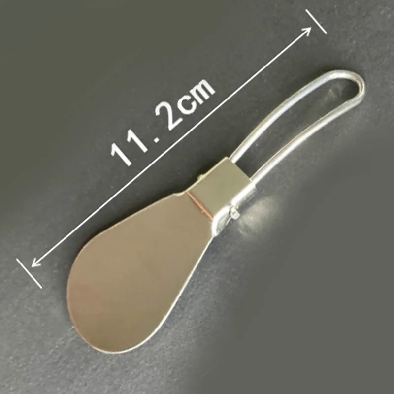 Stainless Steel Electroplated Folding Shoehorn. Shoe Lifter Metal Small