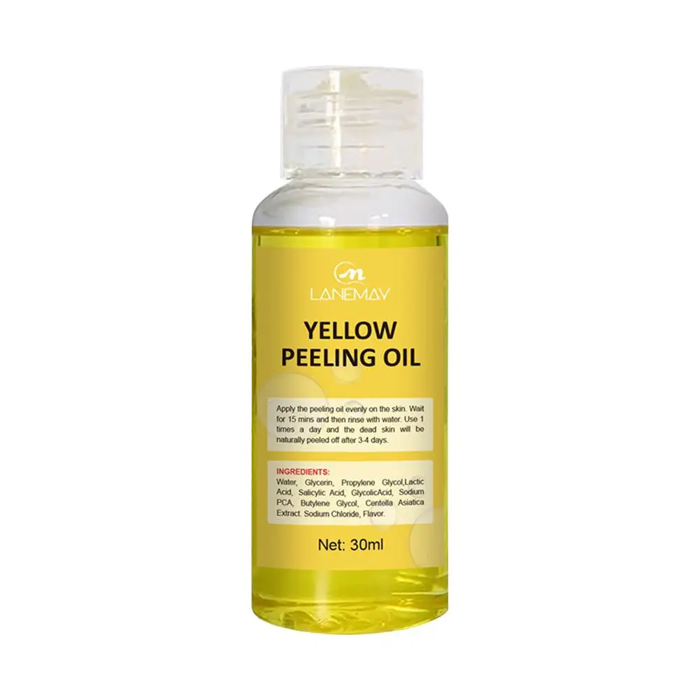 Óleo de Peeling para Pele Negra, Remove Força, Amarelo, Forte, Óleo de Peeling para Clareamento da Pele, Hidratante, 30ml, F0M1