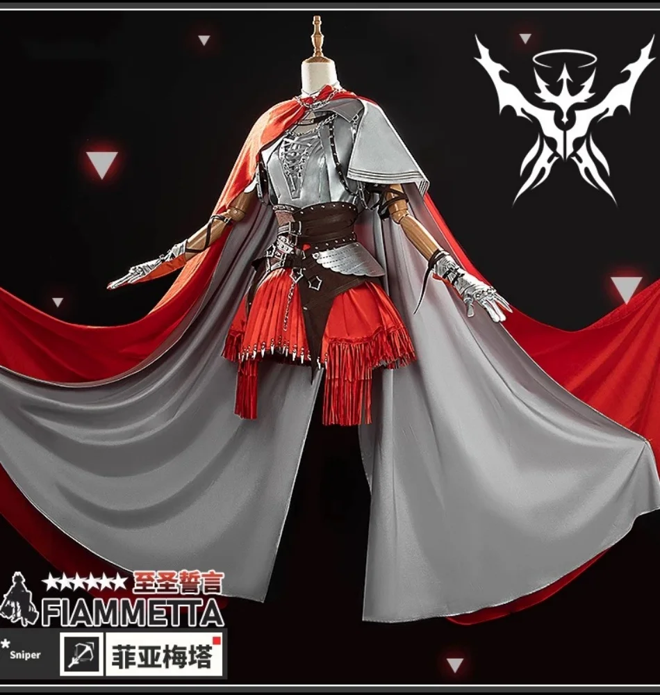 

COSAMRT Arknights Fiammetta Cloak Armor Cosplay Costume Cos Game Anime Party Uniform Hallowen Play Role Clothes Clothing