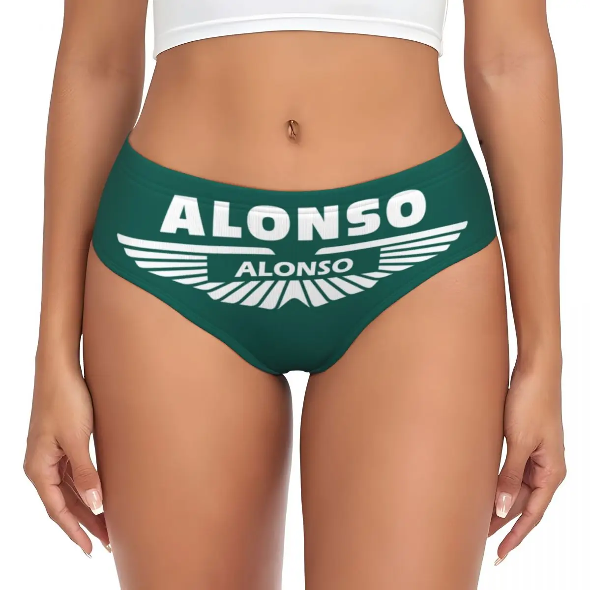 Custom Alonso Sport Motorcycle Brief Panties Women's Breathable Stretch Underwear