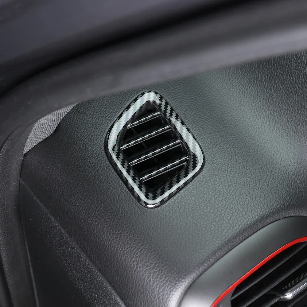 For Hyundai I30/I30 N 2017-2025 Car Tuning Carbon Fiber Front Upper Air Outlet Vent Cover Trim Accessories LHD 3