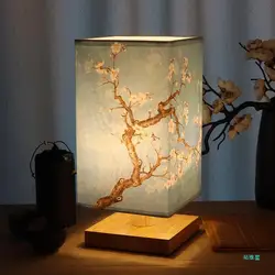 Retro Table Lamp Japanese Style Ancient Style Small Night Lamp Study Tea Room Zen Master Bedroom Bedside Lamp