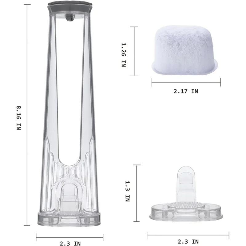 Keurig 2.0 K-Express Essentials K-Supreme (Plus) K-Cafe K-Select K-Elite Brewers용 A58E-워터 필터 홀더 스타터 키트