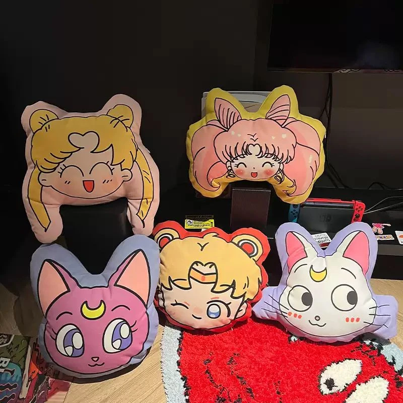 Bandai Sailor Moon throw pillow Navy Moon figurine cute alien-shaped action figure throw pillow for the bed, sleeping doll gifts view 3