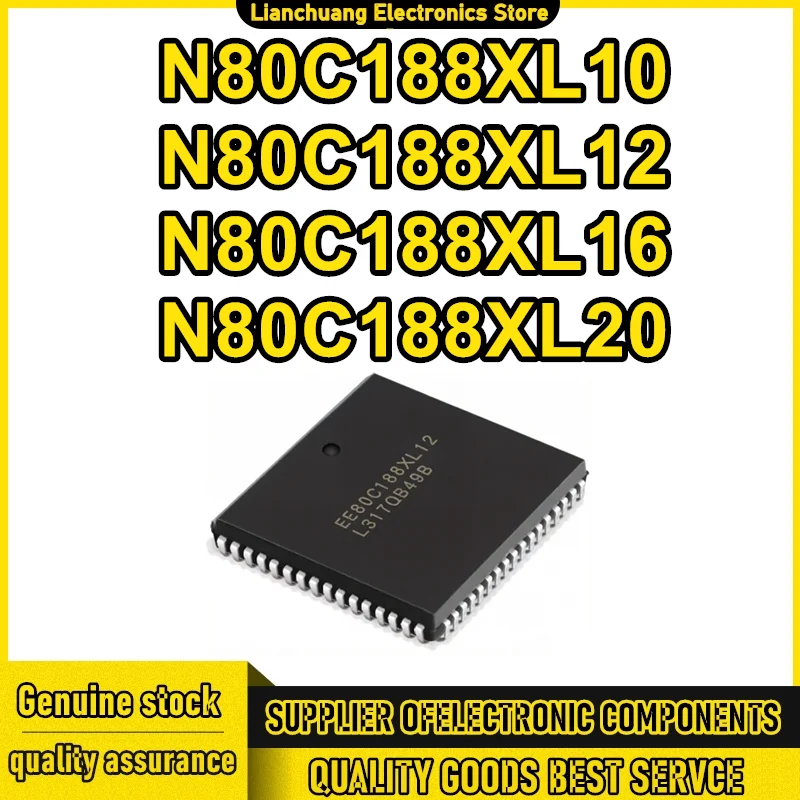 

5PCS N80C188XL10 N80C188XL12 N80C188XL16 N80C188XL20 PLCC-68 IC Chip 100% New Original in stock