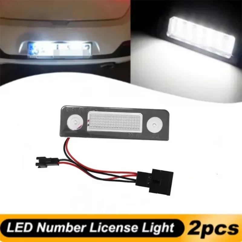 

2pcs License Plate Light for Skoda Octavia MKII 1Z A5 2009-2013 Facelift Roomster 5J Octavia MKII Pre-facelift 2003-2007 Car Led